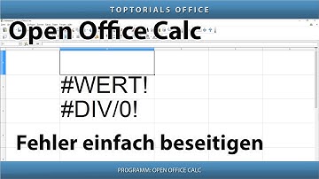 Wert & Division - Fehler beseitigen (OpenOffice Calc) #DIV/0! & #WERT!
