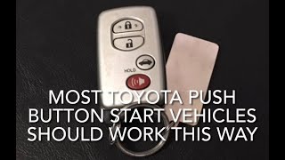 2007 TOYOTA CAMRY REMOTE BATTERY CHANGE KEYLESS ENTRY W/ HOW TO OPEN & START IT W/ A BAD BATTERY