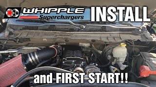 FINALLY INSTALLED MY WHIPPLE supercharger on my Cammed Ram!!