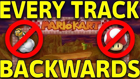 Completing EVERY Mario Kart Wii Track Backwards | TAS Compilation
