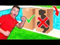 DON’T PUSH THE WRONG MYSTERY BOX INTO THE POOL!