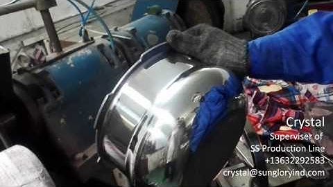 Stainless Steel Aluminum Outer Lid Pressure Cooker Mirror Buffing Polishing Machine in Auto