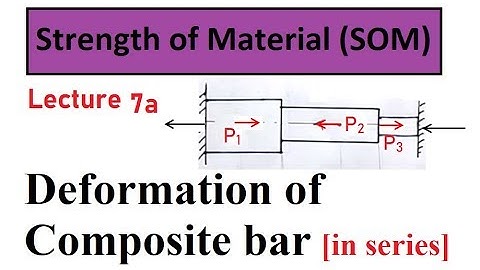 Axial Deformation of Composite Bar [Series] ||SOM || Lecture 7a