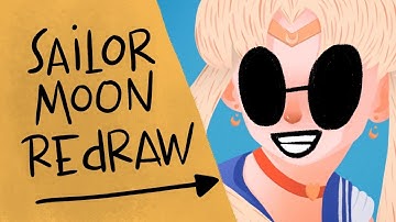 Sailormoon Redraw in Procreate. (Time lapse video)