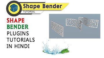 Use Shape Bender Sketchup Plugins Tutorials iN HiNDi
