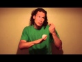 Deaf man's ASL Storytelling 