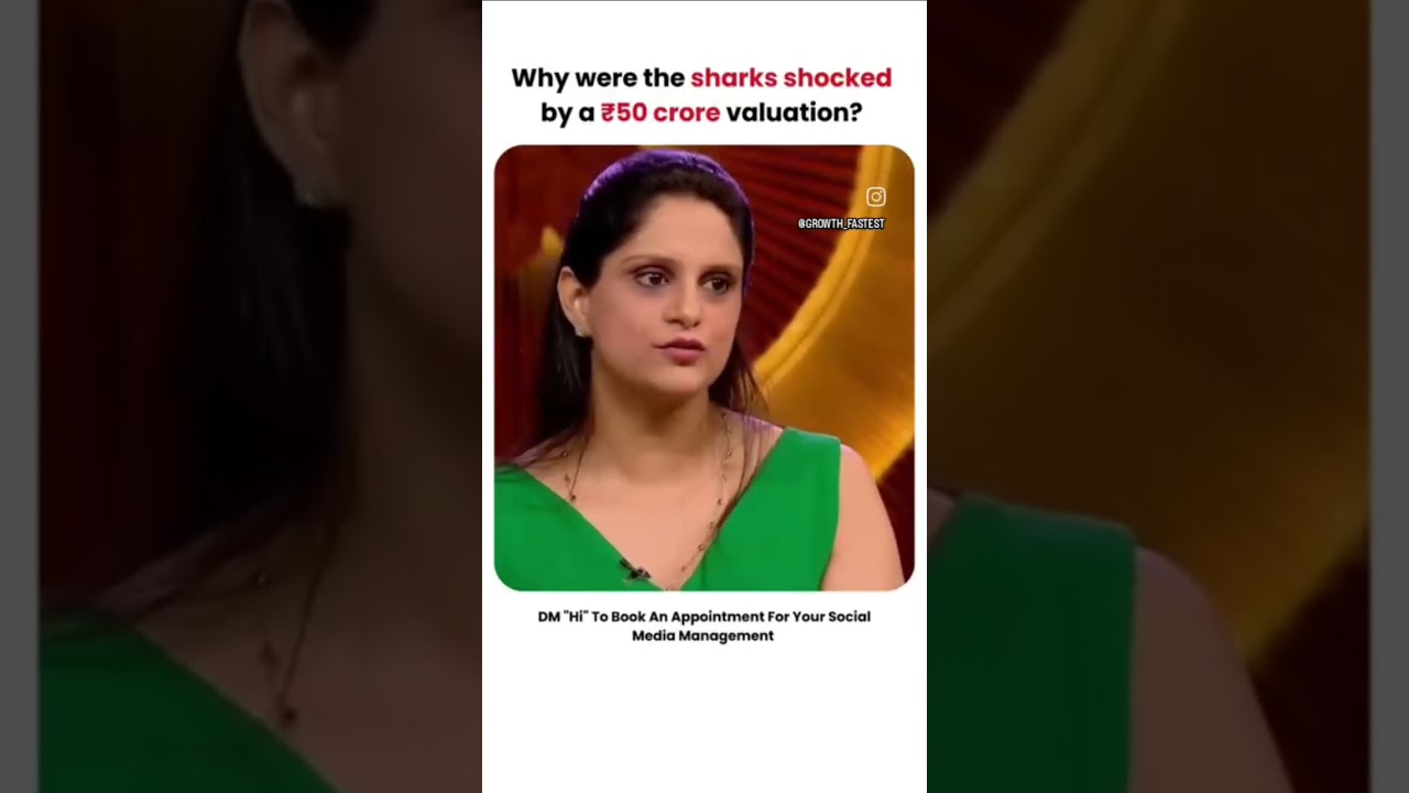 Why were the sharks shocked by a 50 crore valuation? 