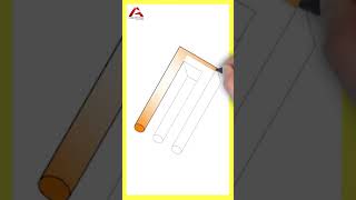 🔱 How to DRAW the IMPOSSIBLE TRIDENT 📐