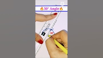 🤝How to construct 30 degree angle using compass | 30° angle #shorts #studywithjyoti