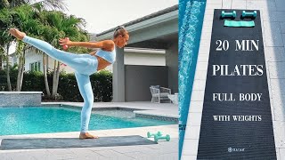 20 MINUTE EXPRESS PILATES WORKOUT: full body with weights