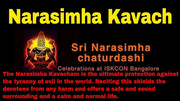 Narasimha Kavacha Stotra Abhisheka by ISKOCN|| Complete Protection from all Dangers