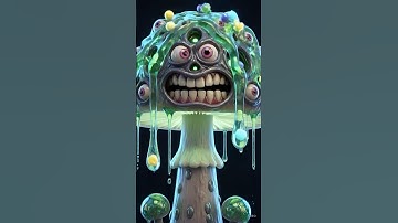 The Most Hypnotic Tripophobic Mushroom You’ll Ever See 😱🍄 #shorts3d #animation #cubemonster #fyp