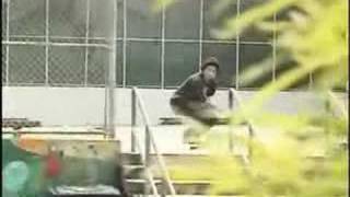 Paul Rodriguez grinds down a 10Stair