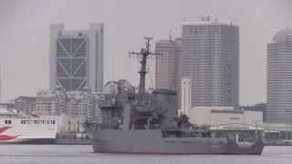 M130603 海上自衛隊阪神基地 訓練支援艦『げんかい』出港