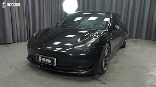Best Fitment for 2022 Tesla Model 3 BONOSS Wheel Spacers Front 18mm Rear 25mm Before and After