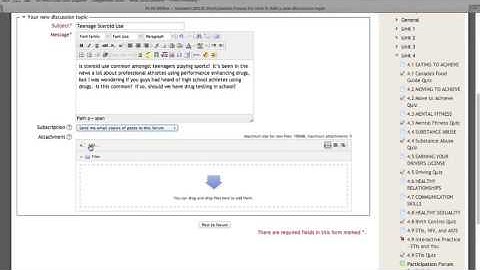"How to Participate in a Forum" NVDLS Moodle 2.5 Tutorial