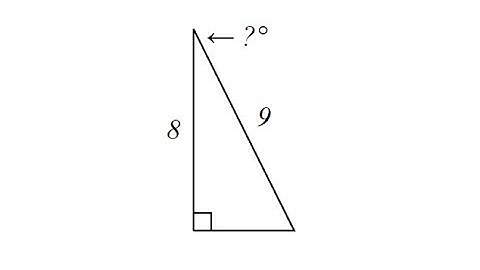 Use Inverse Cosine to Determine an Angle in a Right Triangle