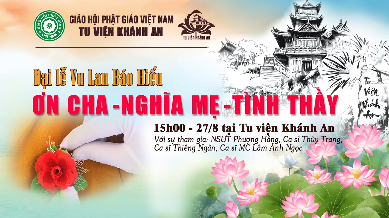 🔴 Trực tiếp: Đại lễ Vu lan Báo hiếu 