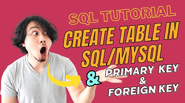 3 SQL Tutorial 2024: How to create table with primary key and foreign key in SQL/MySQL