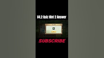 V4.2 Quiz Hint 2 Answer #PUBGMOBILE#pubgmnextstarprogram#PUBGM420BETA