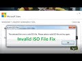 How to fix "The Selected File is not a valid ISO file" error using poweriso | Invalid ISO File fix