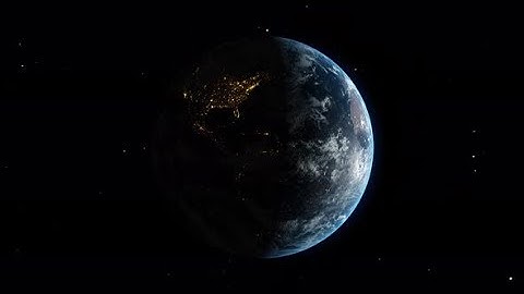 Planet Earth Globe Moving Through Black Universe | Motion Graphics - Videohive template