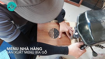 "Cách làm" bìa menu gỗ