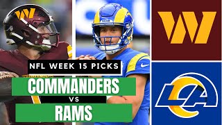 Career Overview COMMANDERS vs. RAMS | EXPERT Picks for NFL Week 15 | Beat the Closing Number