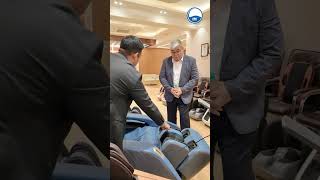 Korean Guest Visits ARG Healthcare to Explore Advanced Massage Chair #shorts #trending #viral