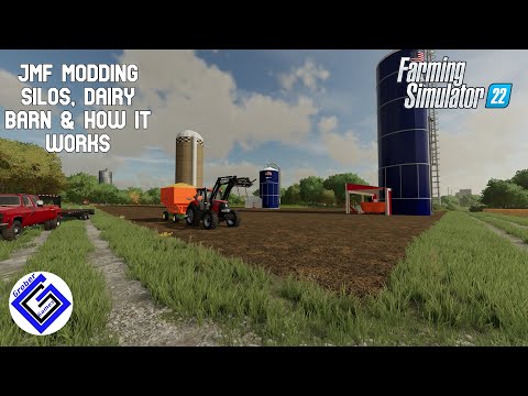 JMF Modding Silos, blower, and dairy barn review and how it works tutorials-Grober Games