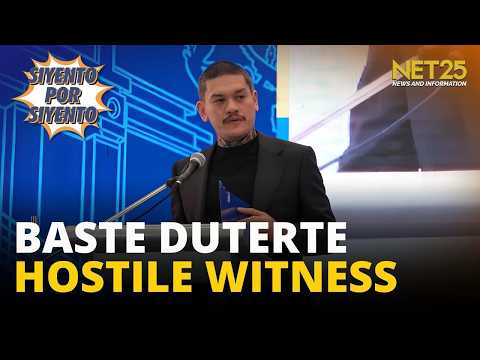 Mayor Baste Duterte, ideklarang hostile witness sa VP Sara impeachment