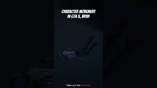 Character movement in GTA 5.. #gta #gtav #gaming #fyp #shorts #fail #funny