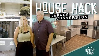 GARAGE TO APARTMENT REVEAL!  How To Make More Money With Your Home! | Busted Cribs, S1, E 4, Pt 3