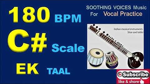 Ek Taal C# Scale 180 BPM 30 Minutes
