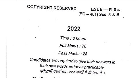 PG sem 4 (paper 401) previous years question 2020-2022🤗Political science#ranchiuniversity #2023