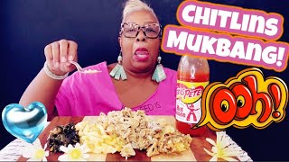 Famous Mukbang Chitlins, Collard Greens, Mac n' Cheese and Apple Pie Eating Show| Soul Food 2.0|Carters Eat Profile