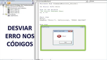 Códigos de Tratamento de ERRO em Macro Excel VBA