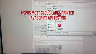 javascript API Test for 4inch MQTT Label Printer.