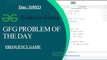 Frequency Game || Geeksforgeeks || GFG POTD