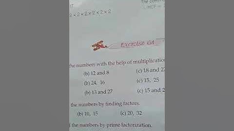 Class-5 Maths, Ch-6 HCF and LCM, Ex-6(A) Part-1