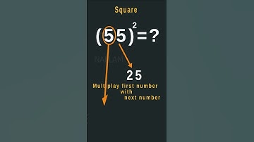 55 Square Trick#shot #maths tricks and  tips #multiplicationshortcut