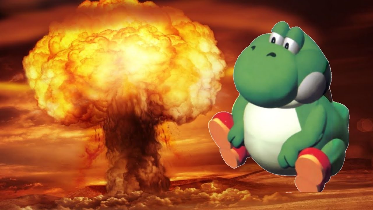 dropping the bomb, scream, falling, drop, explosion, boom, dark, yoshi dest...