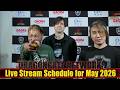 【English commentary】Live schedule announcement for May 2026