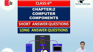 Class:6th Ch:2 Computer Components (Short and Long Answer Questions)
