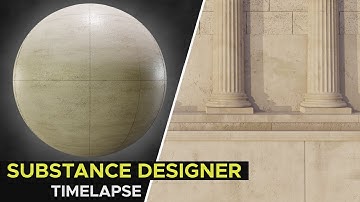 Procedural travertine material: Substance Designer timelapse