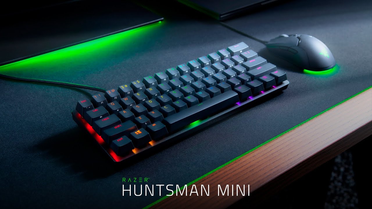 Teclado Gamer Óptico Mecânico Razer Huntsman Mini Mercury Rgb