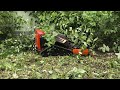 MTSK1000 Remote Control Forest Mulcher is clearing thick bushes with ease
