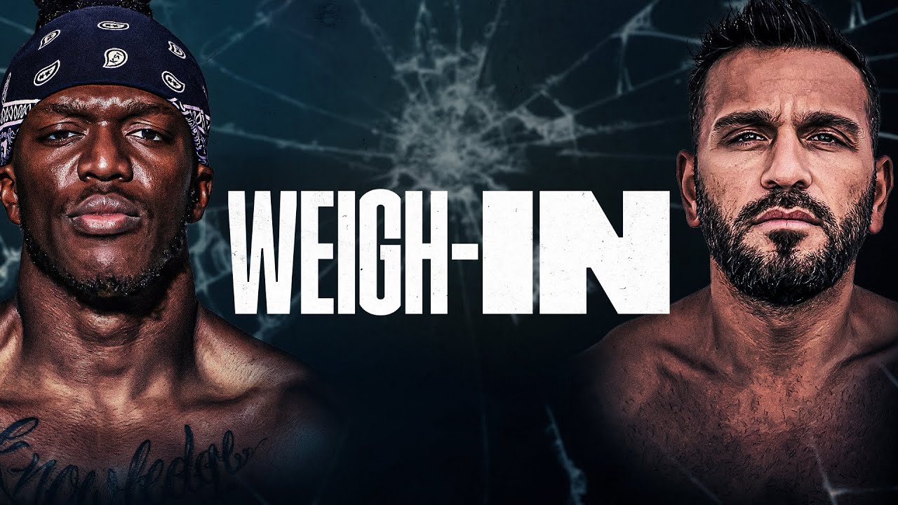 KSI vs Joe Fournier on weight in London