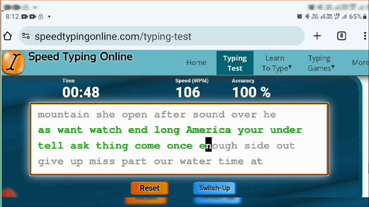😎 Typing Speed Test in SpeedTypingOnline.com 86wpm+ 💯 - YouTube