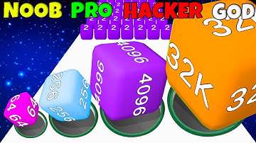 NOOB vs PRO vs HACKER vs GOD - 2048 Hole: Black Hole